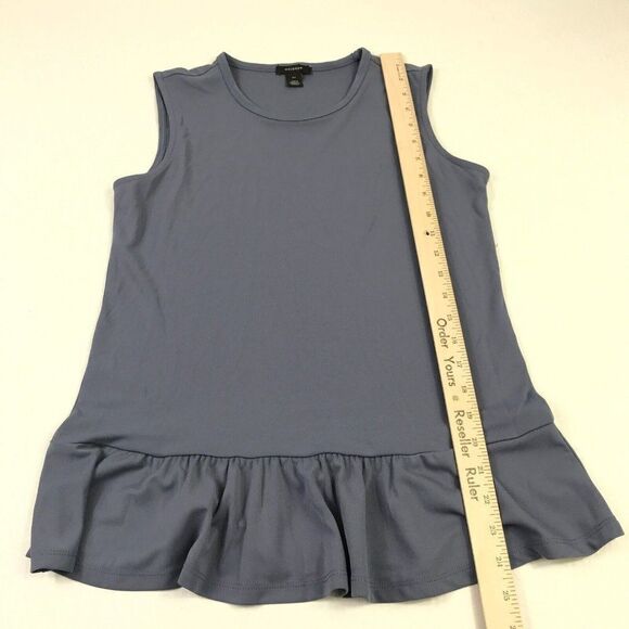 Halogen Womens Peplum Tank Top Blue Lightweight Shirt Scoop Neck Sleeveless XS - Picture 5 of 11